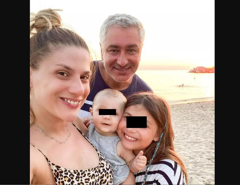 Tily Niculae și fostul ei soț, alături de copiii lor