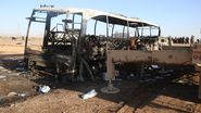 Imagine cu autobuzul implicat în tragedia din Herat