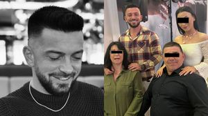 Andrei Perneș și familia sa