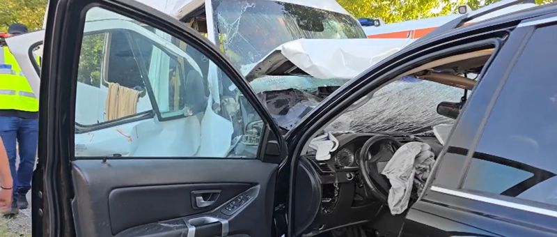 Imagini de la locul accidentului