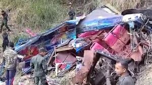 Imagine de la locul accidentului 