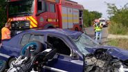 Imagine de la locul accidentului