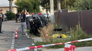Imagine de la locul accidentului