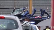 Imagine de la locul accidentului