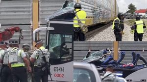 Imagini de la locul accidentului