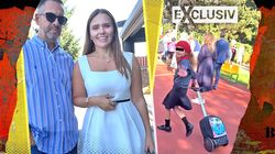 Cât costă ghiozdanul purtat de fiica Cristinei Șișcanu și a lui Mădălin Ionescu în prima zi de școală. Cei doi nu se uită la bani când vine vorba de fetița lor | EXCLUSIV