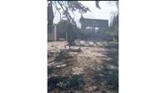 Imagine de la locul atacului rusesc cu bombă