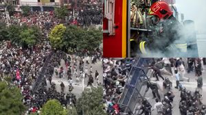 Imagini de la protestele din Nepal