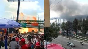 Imagini din timpul exploziei
