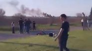 Imagine de la locul tragediei aviatice