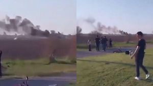 Imagini de la locul tragediei aviatice