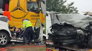 Imagini de la locul tragediei