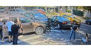 Imagine de la locul accidentului în care a fost implicat Toto Dumitrescu