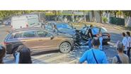 Imagine de la locul accidentului în care a fost implicat Toto Dumitrescu