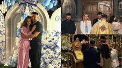 Fericire mare în familia lui Jador! Artistul și Oana Ciocan și-au botezat fiul, pe Avraam. Imagini de colecție de la fericitul eveniment