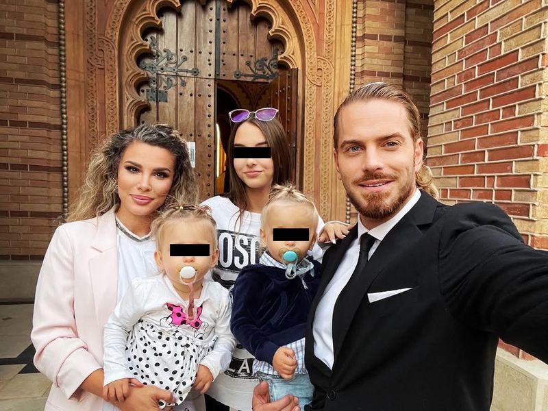 Alina și Ilan Laufer alături de copiii lor