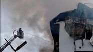 Imagini de la locul incendiului