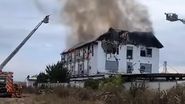 Imagini de la locul incendiului