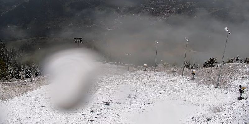 Prima zăpadă din acest sezon