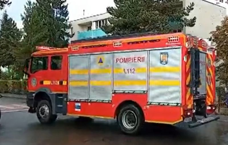 Incendiu la o școală din Cluj