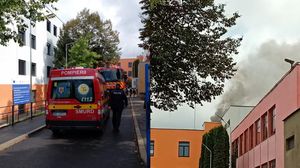Incendiu la o școală din Cluj