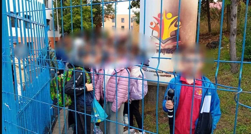 Incendiu la o școală din Cluj