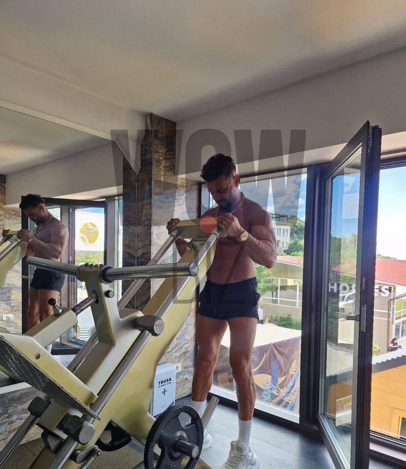 dorian popa in sala de sport