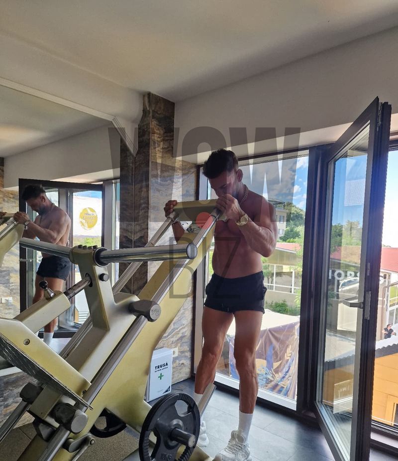 dorian popa in sala de sport