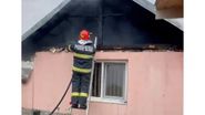 Imagine de la locul incendiului