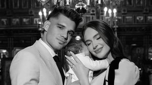 Ianis și Elena Hagi alături de fiul lor