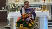 Imagini din timpul înmormântării