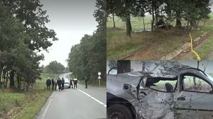 Imagini de la locul accidentului