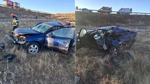 Imagini de la locul accidentului