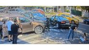 Imagine de la locul accidentului în care a fost implicat Toto Dumitrescu