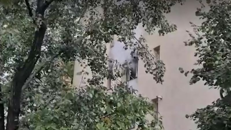 Imagine din timpul incendiului din Iași