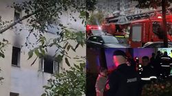 Incendiu într-un bloc cu 10 etaje din Iași! Patru oameni au ajuns la spital, iar alți aproape 50 au fost evacuați din clădire: „Bufnea, pocnea, și apoi fum”