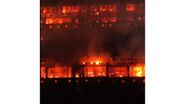 Imagine din timpul incendiului