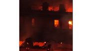 Imagine din timpul incendiului