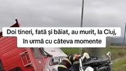 Imagine de la locul accidentului