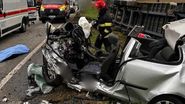 Imagine de la locul accidentului