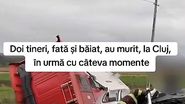 Imagine de la locul accidentului