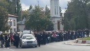 Imagine de la înmormântarea Mădălinei
