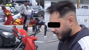 Imagini de la locul accidentului