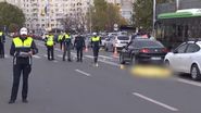 Imagine de la locul accidentului