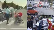 Imagini de la locul accidentului