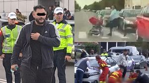 Imagini de la locul accidentului
