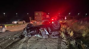 Imagine de la locul accidentului