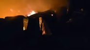 Imagini de la locul incendiului