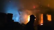 Imagini de la locul incendiului