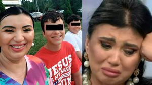 Adriana Bahmuțeanu și copiii săi